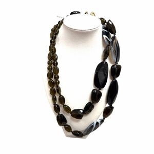 ✨Alexis Bittar Multi Stone Necklace-jewelry-statement-boho-chic-chunky-beaded✨